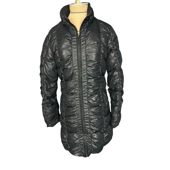 UGG WOMEN PUFFER LONG PARKA JACKET COAT 80/20 Down Black Size Small - Picture 1 of 5
